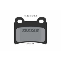 Textar BremsbelÄGe Satz Hinten Passend FüR Ford Escort Orion Kia Sephia | 218320