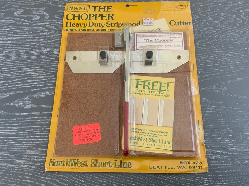 VINTAGE The Chopper MODEL TRAIN Wood Styrene Cutter Northwest Short Line 49-4