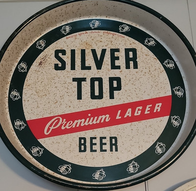 Duquesne Brewing Company Silver Top Premium Lager Beer Collectible Tray