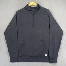 Vuori Hoodie Sweatshirt Men’s XL Gray Pullover 1/4 Zip Pocket Casual Athleisure