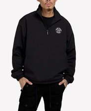KARL KANI SPORT 1/4 Zip OG TRACK TROYER Black Fully Lined Track Jacket 5T