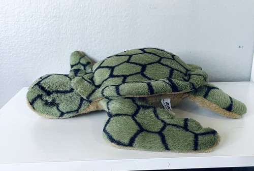 Vintage Plush Green Sea Turtle A&A Stuffed Toy Pet Lovey - Picture 2 of 4