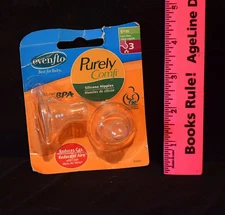 Vtg EvenFlo Bottle Nipples Purely Comfi Silicone Nipples ~ 6+ Fast Flow~Unopened