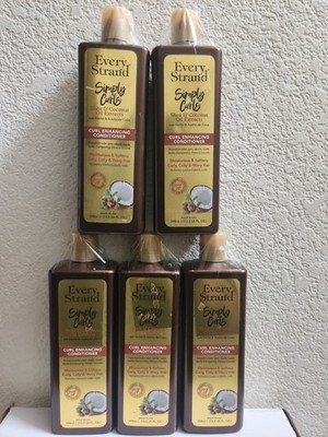 5pk Every Strand Simply Curls Shea & Coconut Oil Curl Enhancing Conditioner. New