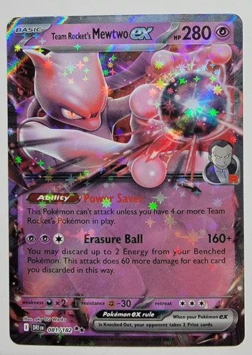 Team Rocket's Mewtwo ex - 081/182 - SV10: Destined Rivals (DRI) Pokemon TCG