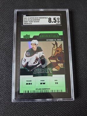 Dylan Guenther 2022-23 Upper Deck Credentials Ice Hockey Rookie Card /25 NHL