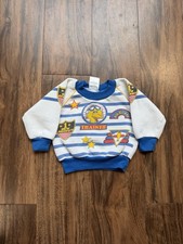 Vintage 80s Sesame Street JCPenney Big Bird Aviator Sweatshirt Size 18M