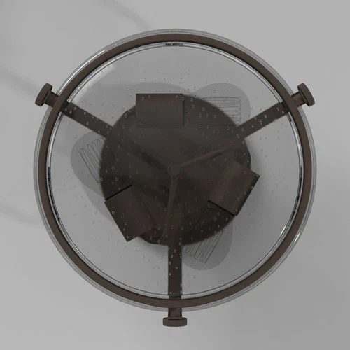 Hinkley Lighting 3641-CS Harper 3 Light 15"W Semi-Flush Ceiling - Bronze - Picture 2 of 12