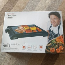 Wahl James Martin griglia da tavolo griglia antiaderente sana con piastra piatta 