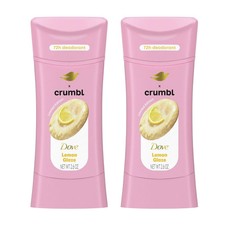 Dove Crumbl Limited Edition Deodorant Stick, Lemon Glaze, 2.6oz pack of 2