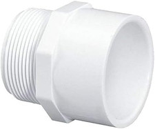 PVC Male Adapter Pipe Fitting - SCH 40 PVC Fittings 3/4 Inch Slip Socket X 3/4 M