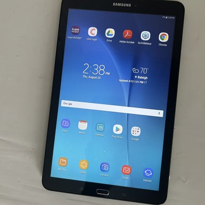 Samsung Galaxy Tab E 9.6'' 16GB WiFi Tablet SM-T560NU Black Pre-Owned Size 9.6 in