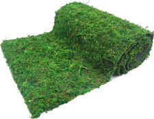 Floral Moss Rug Roll Dried Moss Sheets for Crafts Table Runner Fairy Gardens Wed