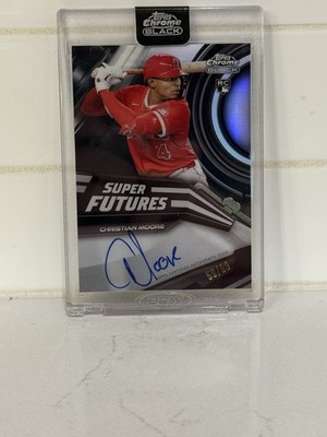 2026 Topps Chrome Black Super Futures 53/99 Christian Moore Rookie Auto RC tw0