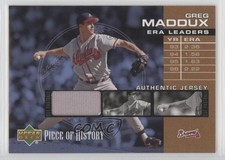 2002 Upper Deck Piece Of History ERA Leaders Memorabilia Greg Maddux HOF 2u3