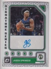 JADEN SPRINGER 2023-24 DONRUSS OPTIC BASKETBALL AUTOGRAPH AUTO CARD #SS-JSP