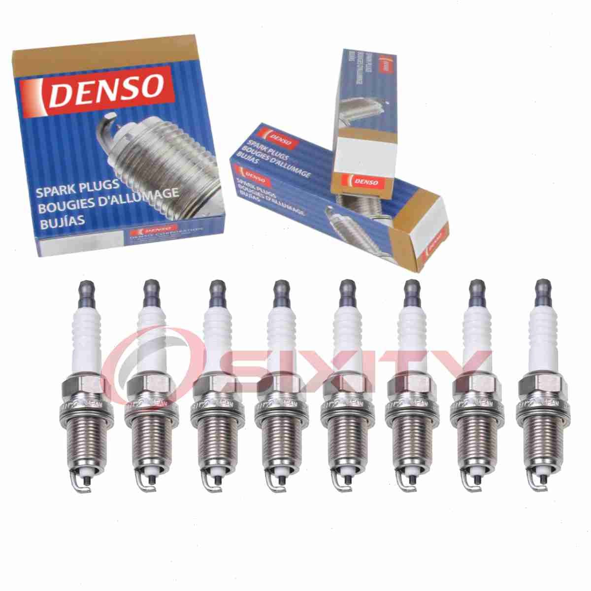 8 pc DENSO 3133 Standard Spark Plugs for KJ20CR11 F286-18-110 F285-18-110 mr