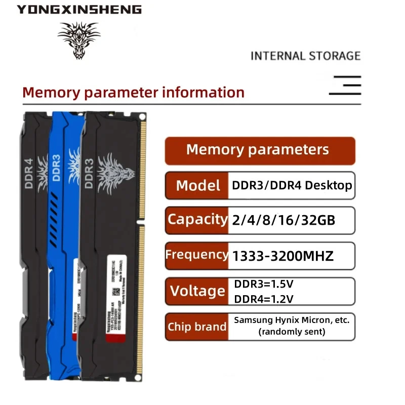 Lot Ram DDR3 4GB 8GB 2GB 1333 1600 1866MHz memoria Desktop Memory 240pin 1.5V - Image 3 of 4