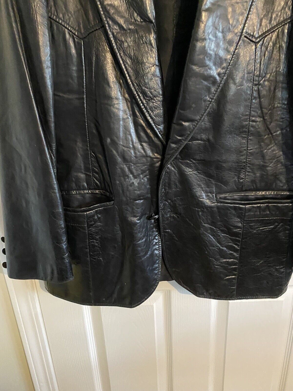 Vintage Golden Collection Pioneer Wear Black Leather Jacket *Read  Description*