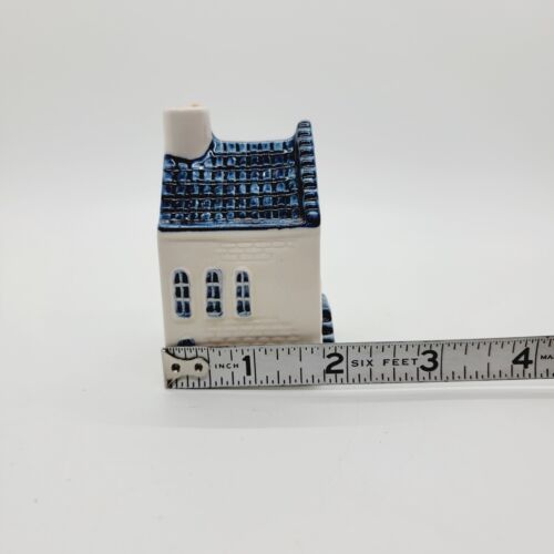 Vintage Blue Delft Miniature House #4 KLM Airlines Henkes Distillery Empty - Picture 9 of 18