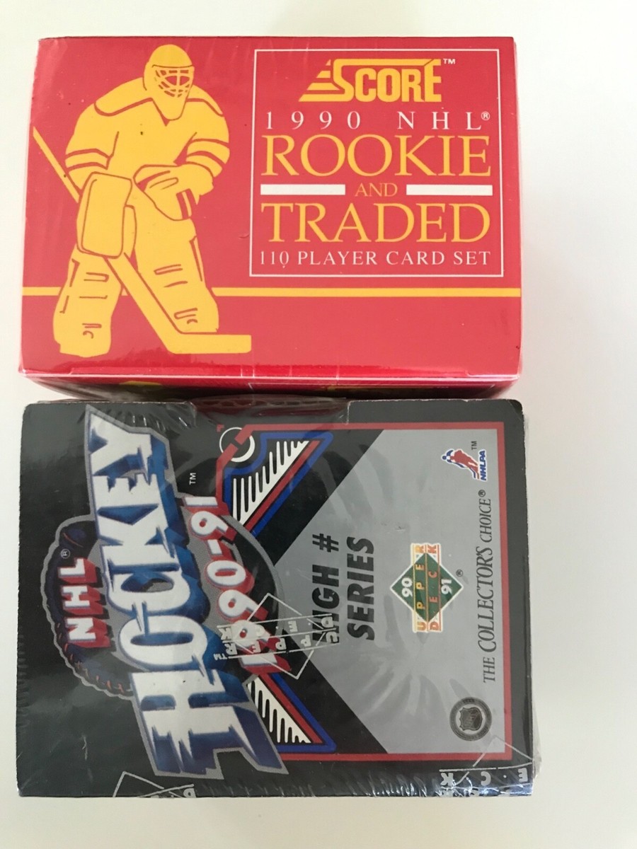 1990-91 Upper Deck Hockey High Number Rookie & Traded Card Set - Factory Sealed 150 Cards