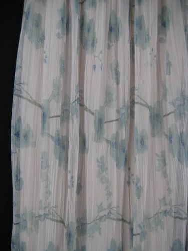 Maxi Falda de Mujer H&M Talla 2 Rosa Verde Azul Plisada Cortina Floral Cintura Elástica - Imagen 2 de 8