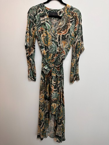 GINGER AND SMART Underworld Silk Wrap Cocktail Dress Size 8 AU - Picture 4 of 8