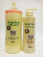 Terroir Natto Silky Pack Hi Power LPP Shampoo Conditioner 