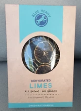 Dehydrated LIMES Cocktail Fruit - Made in USA; Small Batches; Sealed; 50+ Slices