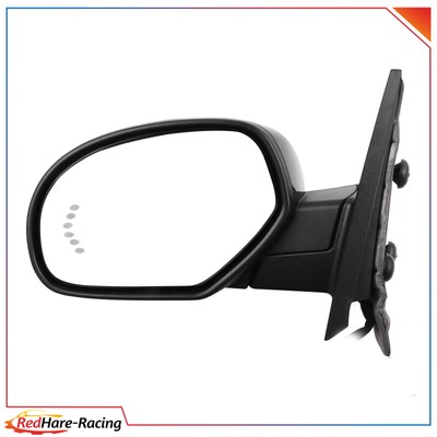 [Right] Mirror Black Power Heated Fits For GMC Chevy Puddle Arrow Light 2007-13