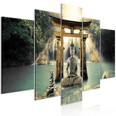 Orient Buddha  Zen VLIES LEINWAND DEKO BILDER WANDBILD XXL WOHNZIMMER