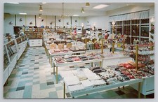 Faroh s Fresh Candies & Ice Cream Middleburgh Heights OH 1960s Postcard Interior