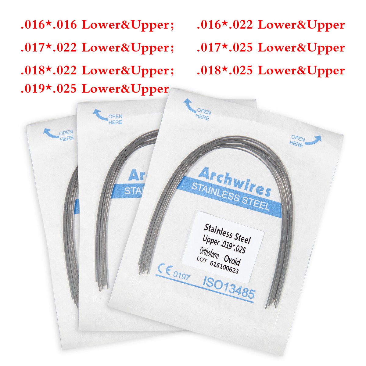 AZDENT Dentale Arco In Acciaio Inox Filo 0.5-1.0mm 50g Circa 9.5m Strumento Di Ortodonzia Dentale Strumento Di Odontoiatria - Foto 2