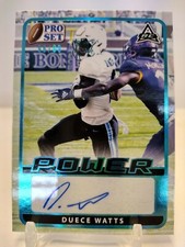 DUECE WATTS #/99 AUTO 2021 Leaf Pro Set Power ARC RC #BA-DW1 Platinum GREEN WAVE