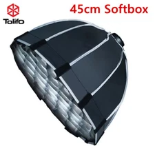 Tolifo 45cm oftbox Umbrella Universal for Bowens Mount 100W COB LED Video Light