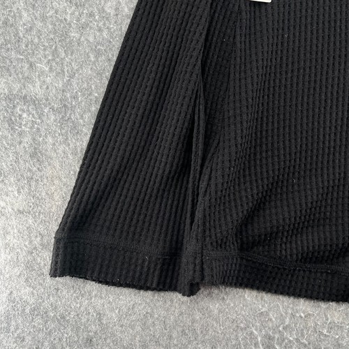 Anthropologie Meadow Rue schwarz Galenia Waffel Thermo Wasserfallausschnitt Pullover S NEU - Bild 14 von 15