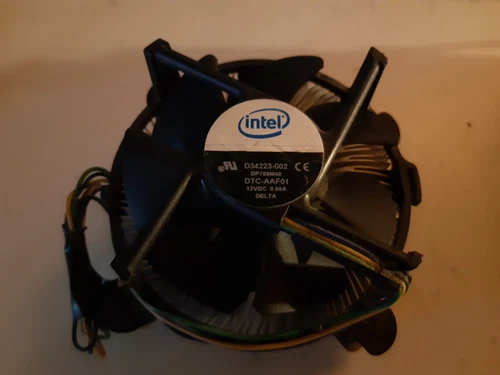 Intel cooler LGA775 high power 12VDC 0.60A aluminium D34223-002 DP708M40 Delta