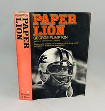 Paper Lion-George Plimpton-SIGNED!!-INSCRIBED!!-First/1st Edition/Early Printing