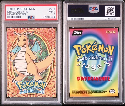 1999 Topps Pokémon Movie Edition PSA9 1999 Topps Pokémon Movie Edition PSA9 - メルカリ