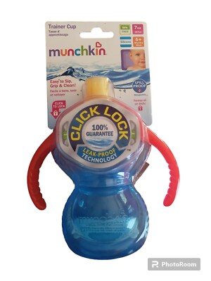 Munchkin Click Lock trainer cup 7 Oz BPA free Silicone Free Discontinued 