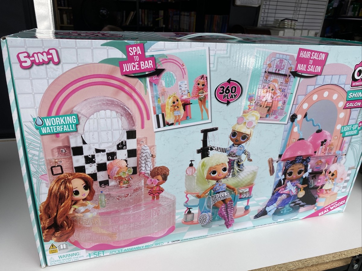 NEW LOL Surprise Shine on Salon & Spa 5 In 1 Playset 65+