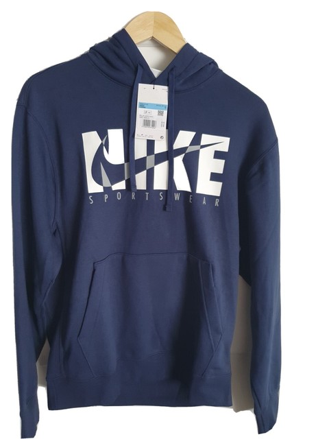 NIKE CLUB SPORTSWEAR HOODIE NAVY SIZE 