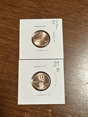 2024 P D Lincoln Shield Cents   From Bank Roll Uncirculated  Free Shipping