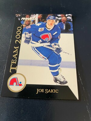 1992-93 Score Pinnacle Team 2000 Insert #21 Joe Sakic - Quebec Nordiques - EX-MT