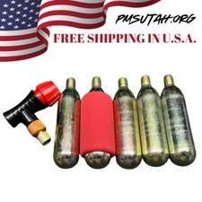 ATV UTV SXS Trail Flat Tire Repair 5 CO2 Cartridge Inflation Valve Emergency