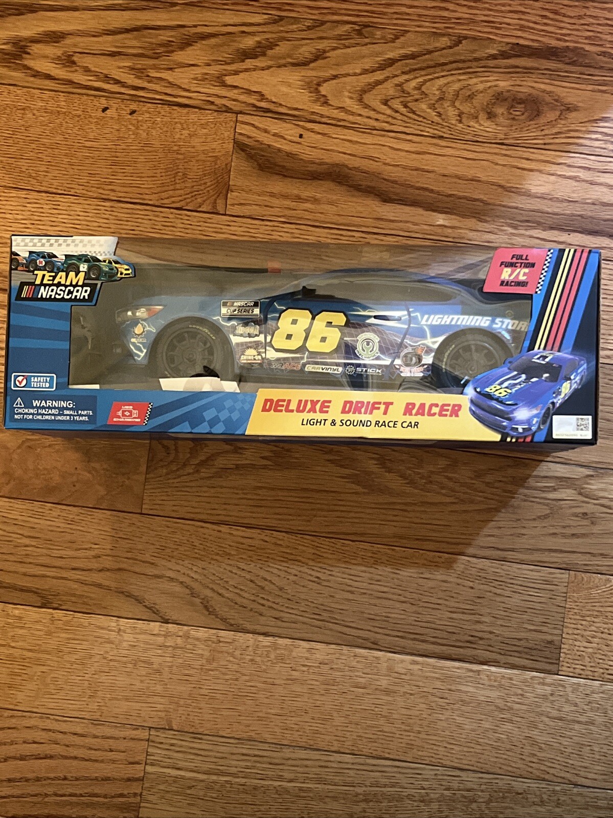 Deluxe Drift Racer Light & Sound Race Car Remote Control Rc Bnib Blu