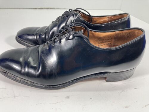 Church's New Yorker Oxford Dress Shoes Men 9 C Narrow Black Leather Lace Up VTG - Picture 3 of 15