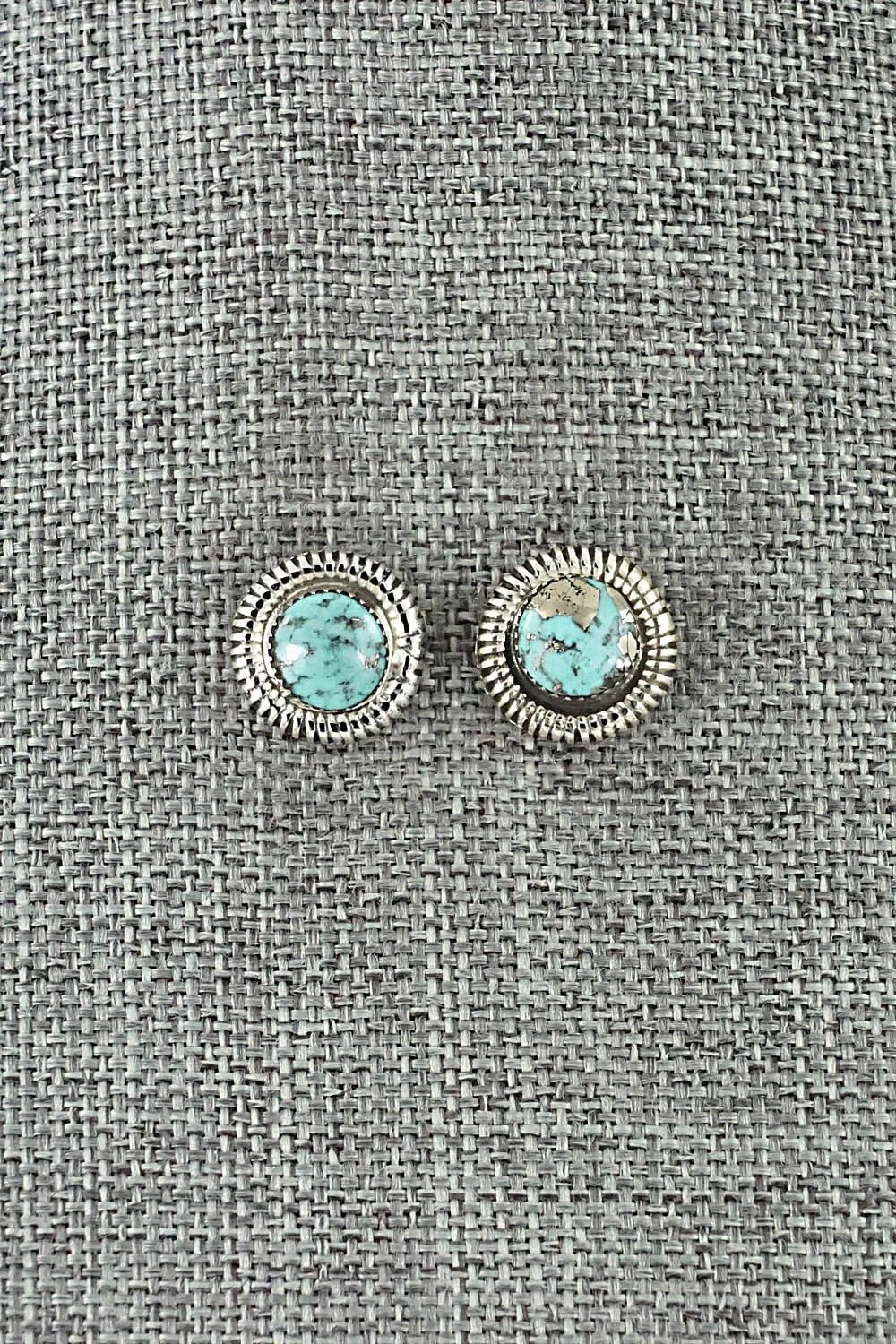 Turquoise & Sterling Silver Earrings   Sharon Clark