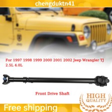 Front Drive Shaft Assembly For 1997-2002 Jeep Wrangler Tj 4wd 52098378ac Black