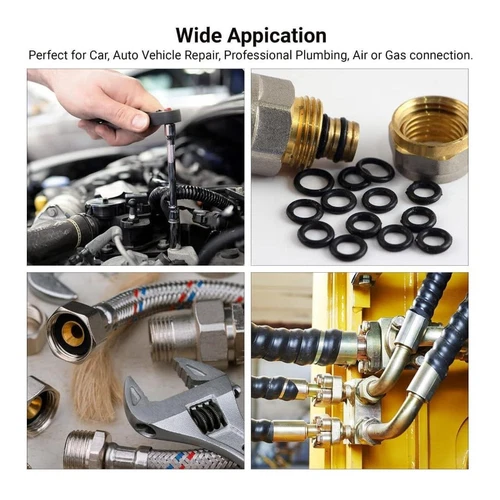 Auto Motor Quetschscheiben sortiert massiv Kupfer 200 STCK. Set Box Dichtung Flachring UK - Bild 2 von 11